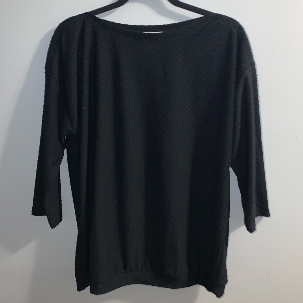 Black 3/4 sleeve Blouse